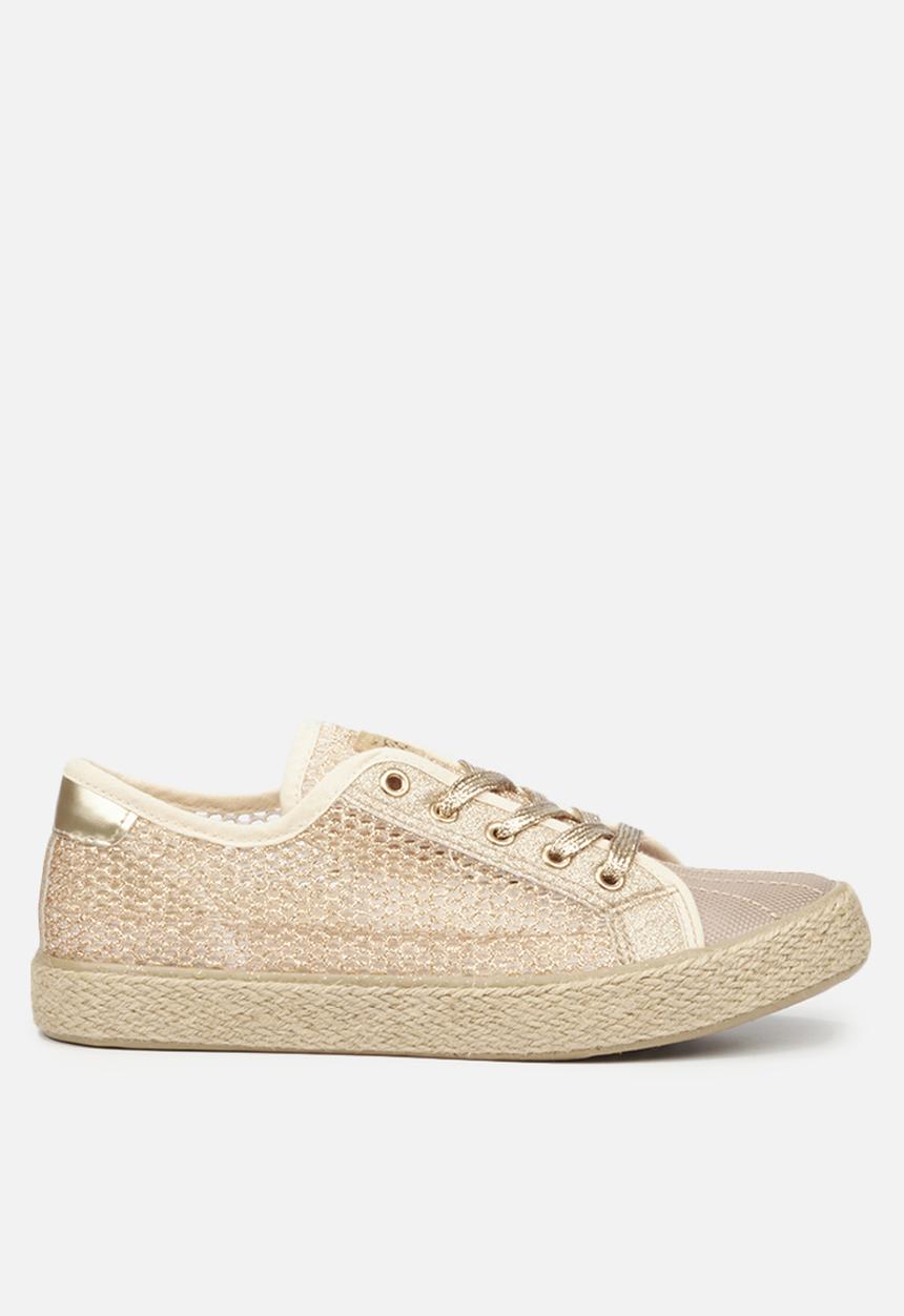 Miss Black - Republica3 sneaker - gold