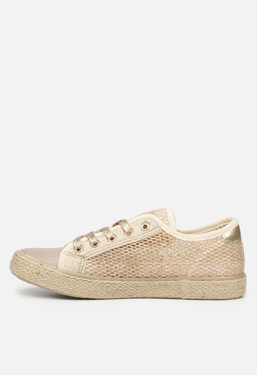 Miss Black - Republica3 sneaker - gold