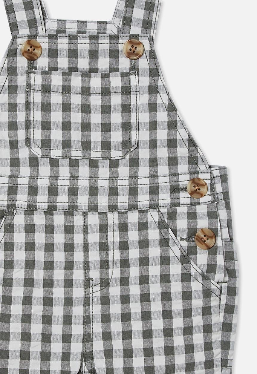 Cotton On - Eddy shortall - swag green/vanilla benny gingham