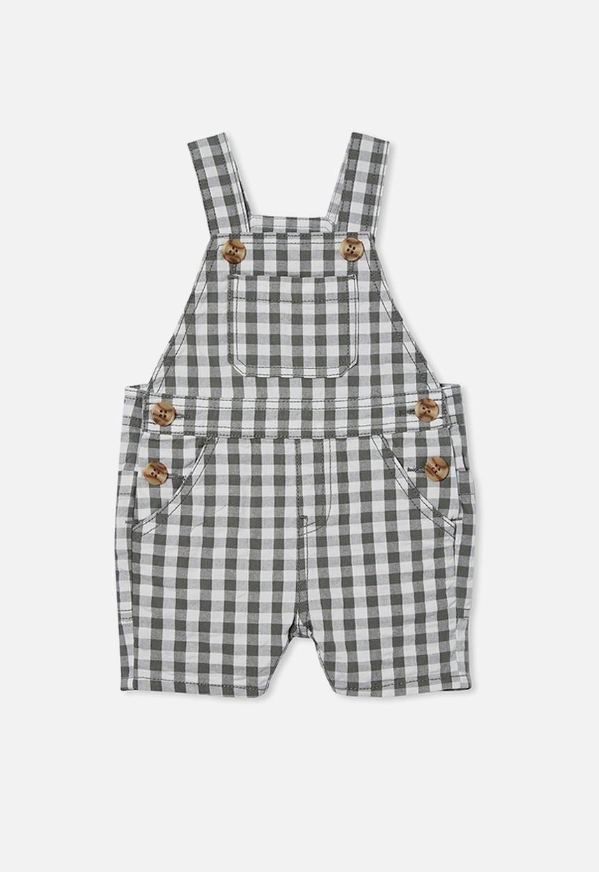 Cotton On - Eddy shortall - swag green/vanilla benny gingham