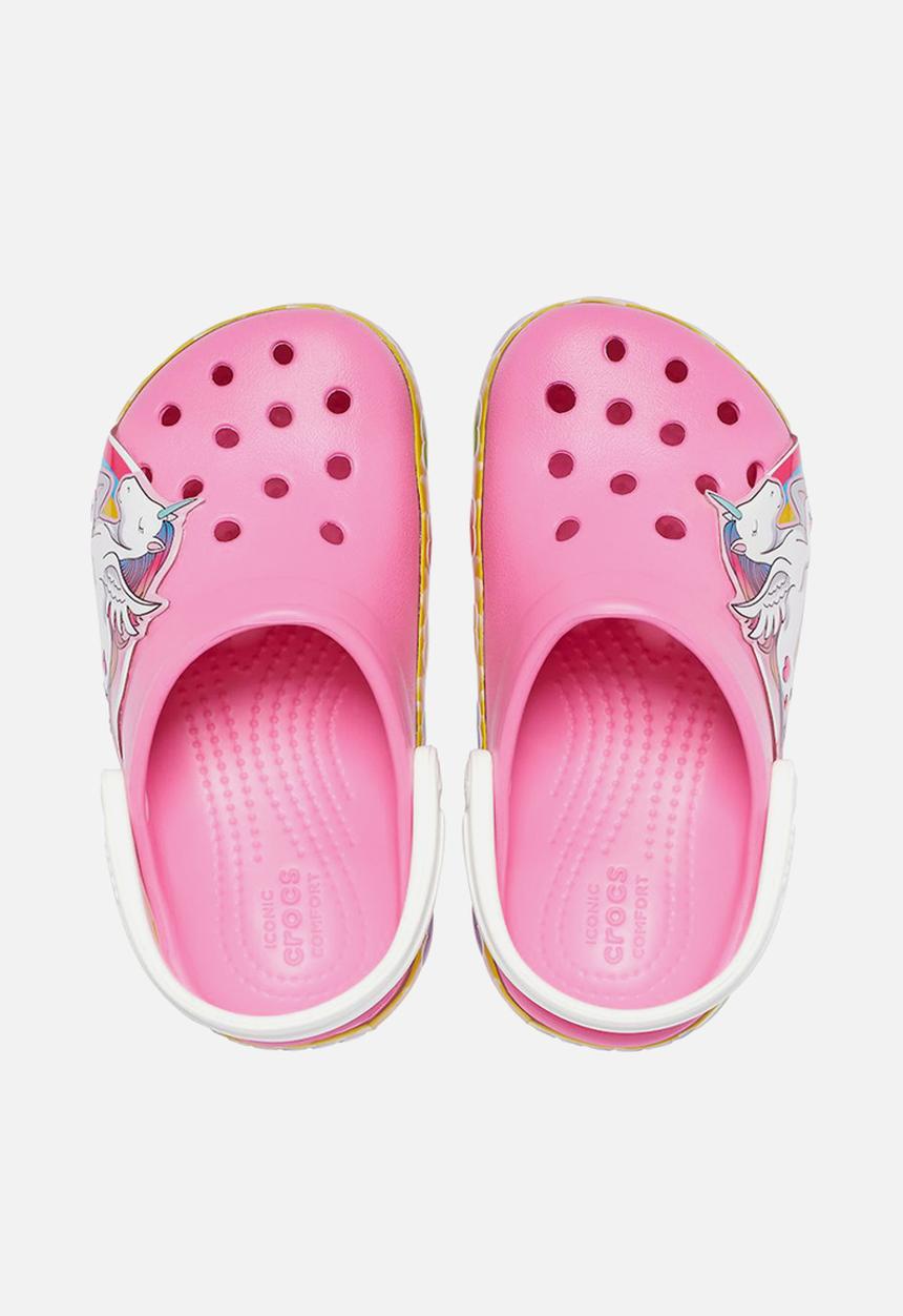 Crocs - Fl unicorn lights clog k - pink 