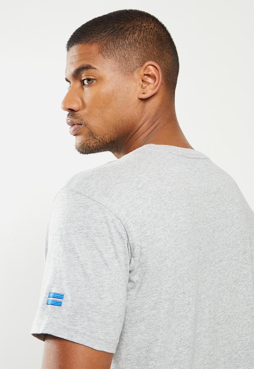 Replay - Left chest print tee - light grey 