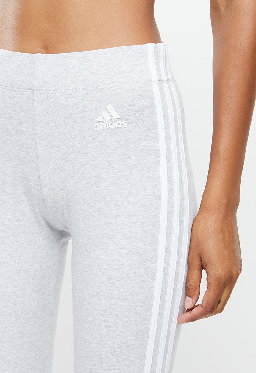 adidas Performance - Essential 3s full tights - medium grey heather