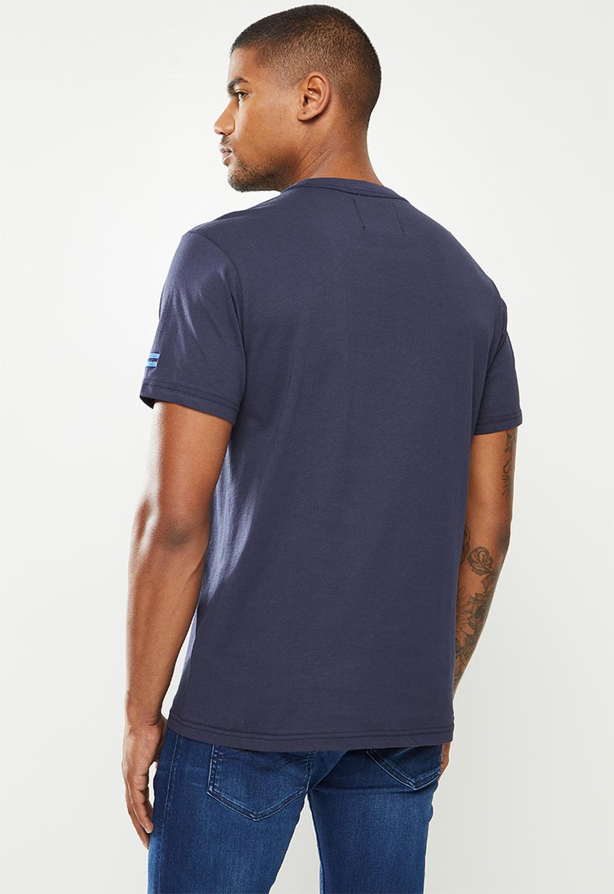 Replay - Replay printed tee - navy