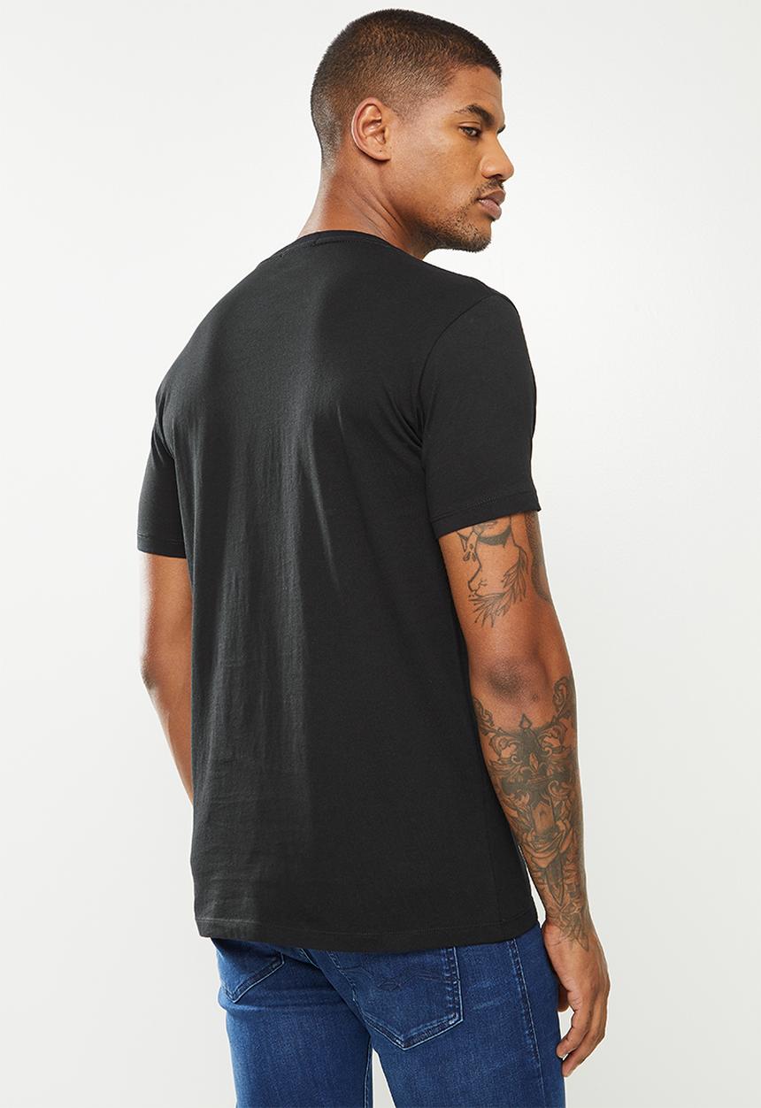 Replay - Replay large print tee - black
