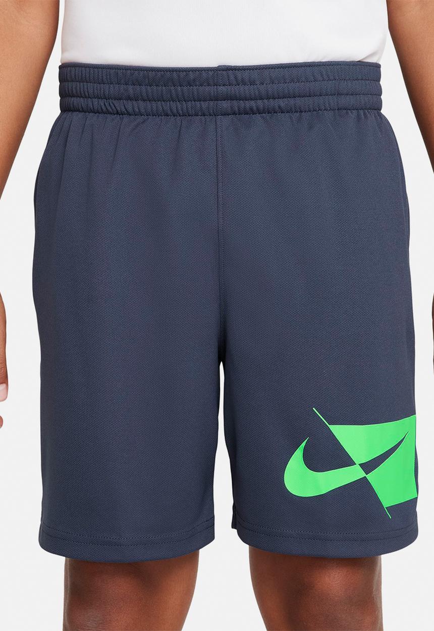 Nike - B nk df hbr short - thunder blue/green strike