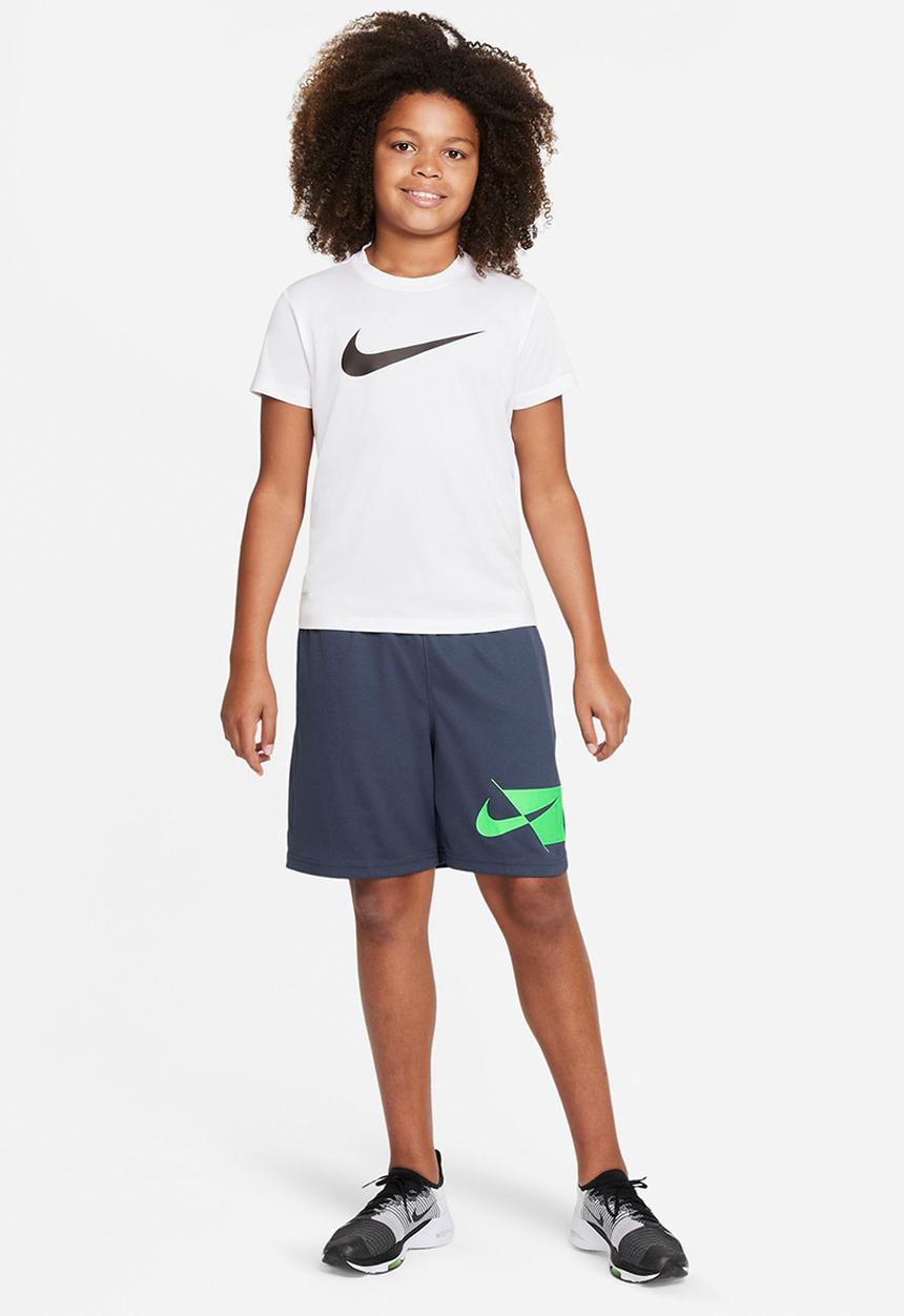 Nike - B nk df hbr short - thunder blue/green strike