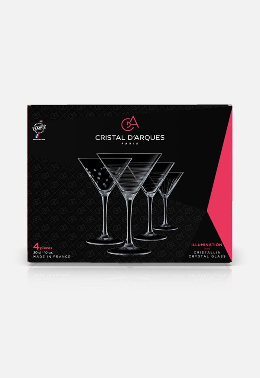 Cristal d’Arques - Illumination cocktail glasses - set of 4