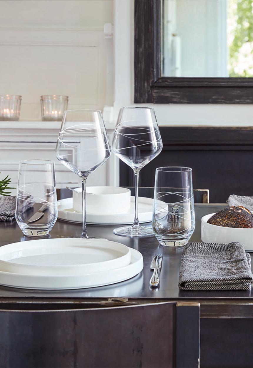 Cristal d’Arques - Abstract highball glasses - set of 4