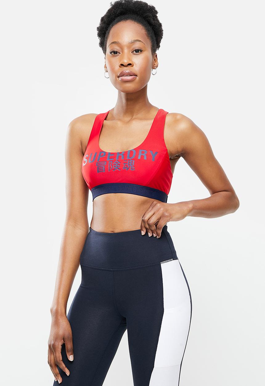 Superdry. - Logo crop top - red