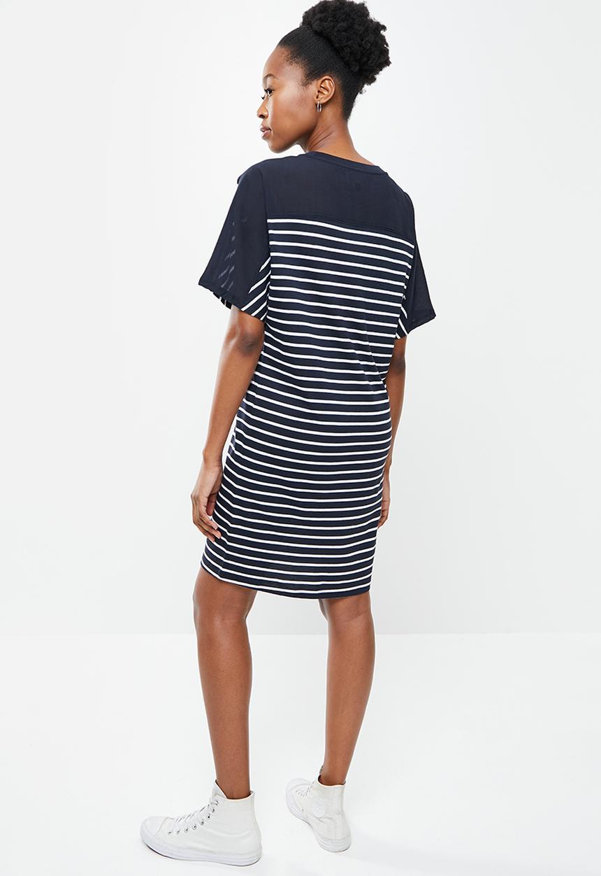 Superdry. - Cotton modal t-shirt dress - navy