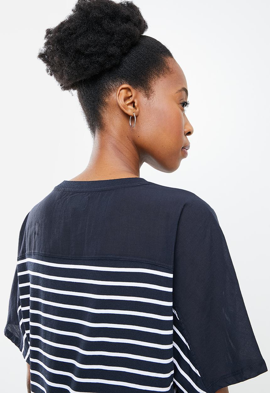 Superdry. - Cotton modal t-shirt dress - navy