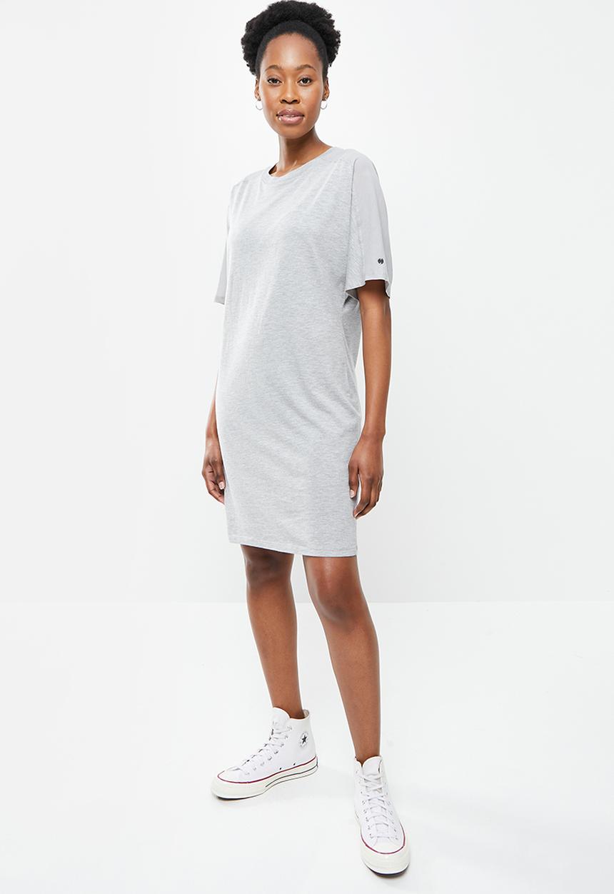 Superdry. - Cotton modal t-shirt dress - grey