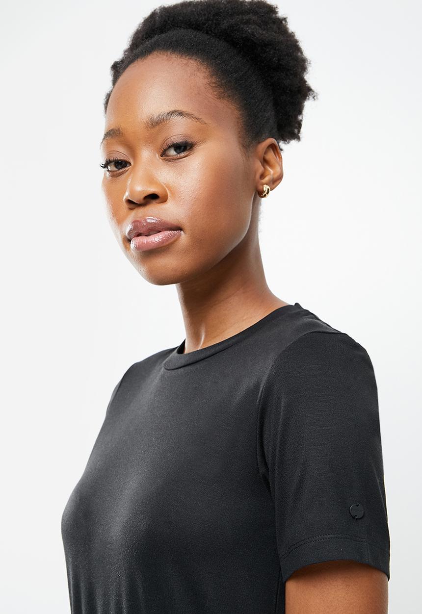 Superdry. - Drawstring t-shirt dress - black