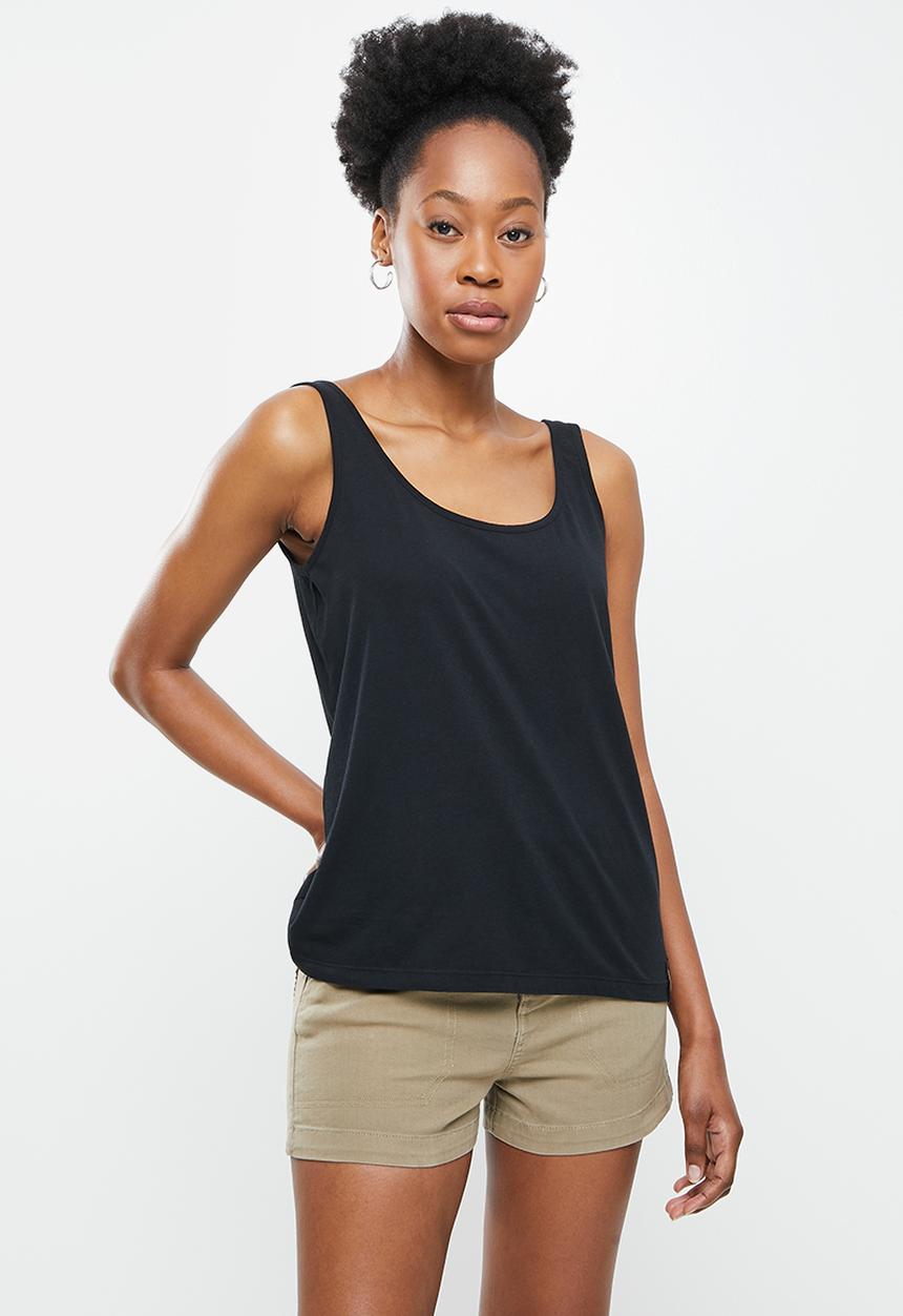 Superdry. - Lightweight essential tank - black
