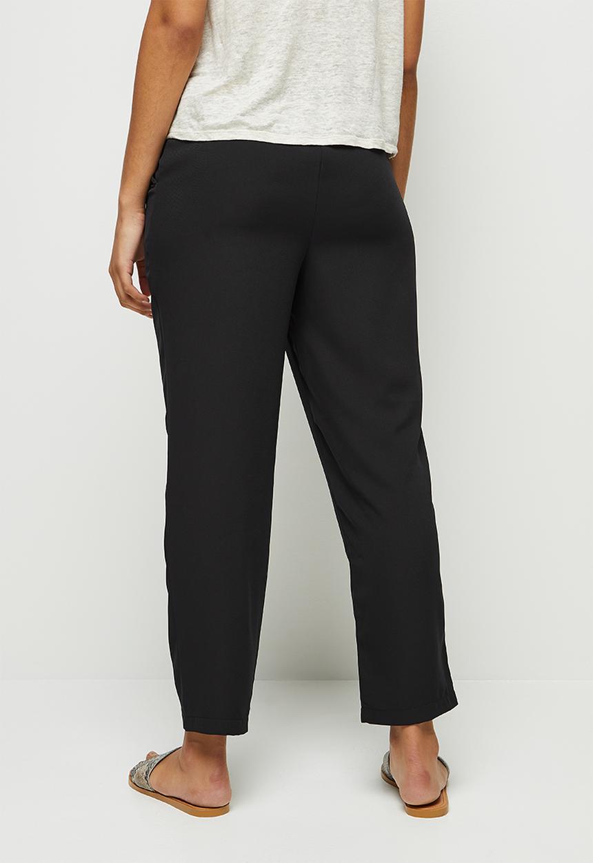 edit - Twill toggle jogger - black