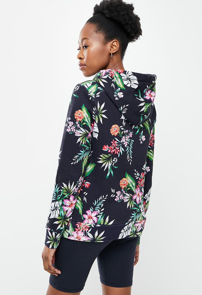 Superdry. - Vl aop hoodie - navy 