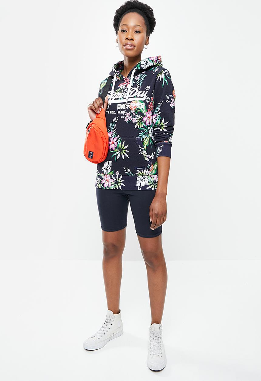 Superdry. - Vl aop hoodie - navy 