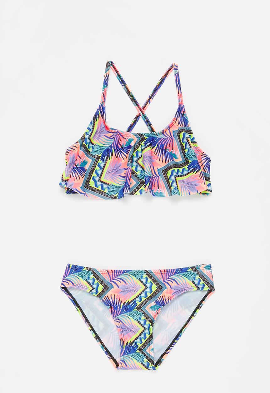 Rebel Republic - Palm tree bikini set - multi 