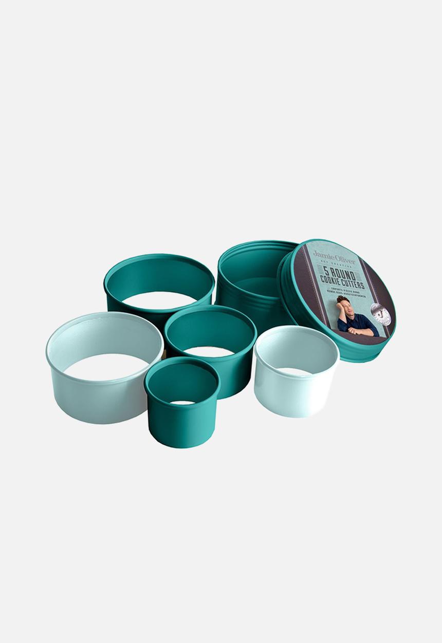Jamie Oliver - Round cookie cutter set of 5 - blue