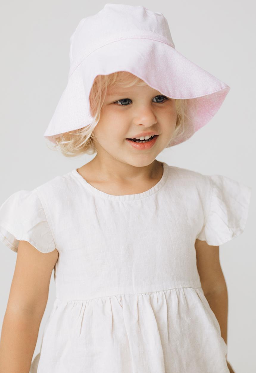 Freya Hats  - Baby bucket - pink floral