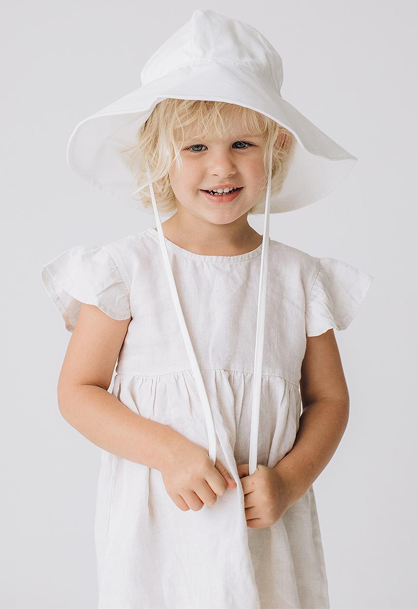 Freya Hats  - Kids sun hat - white