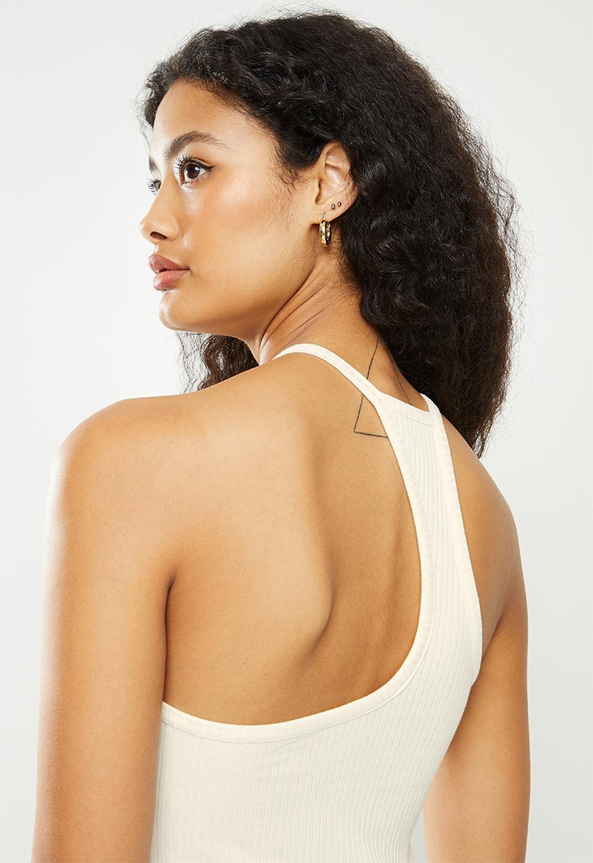 Vero Moda - Polly halterneck top - snow white