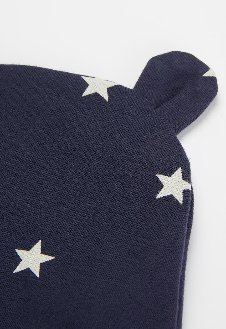 Pop Candy - Beanie, mittens & booties set - navy