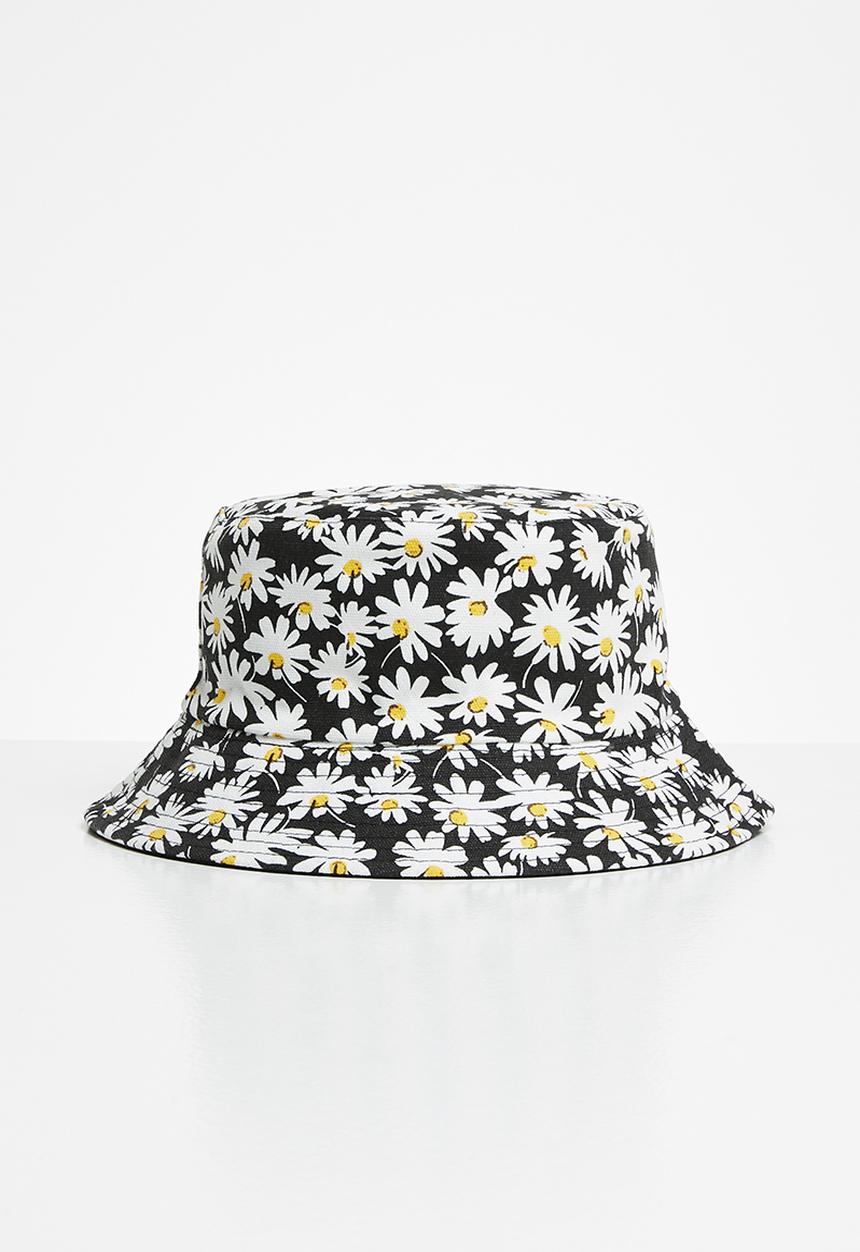 Superbalist - Daisy bucket hat - black & yellow