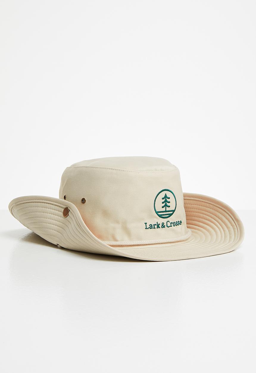 Lark & Crosse - Safari bucket hat - stone