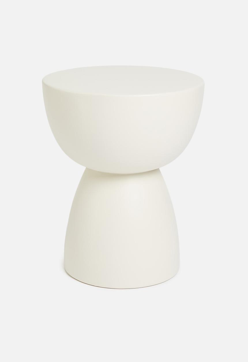 Sixth Floor - Fern outdoor side table - cream