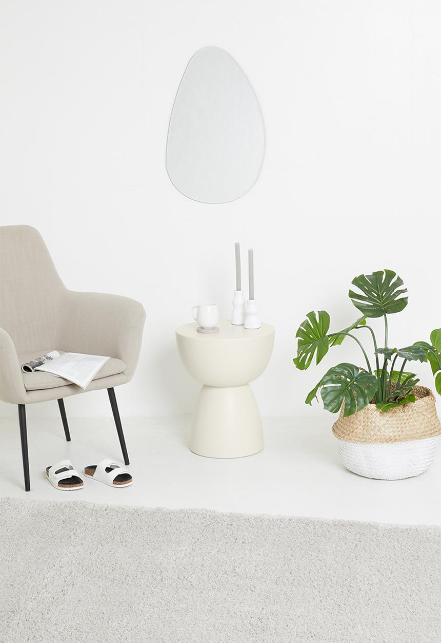 Sixth Floor - Fern outdoor side table - cream
