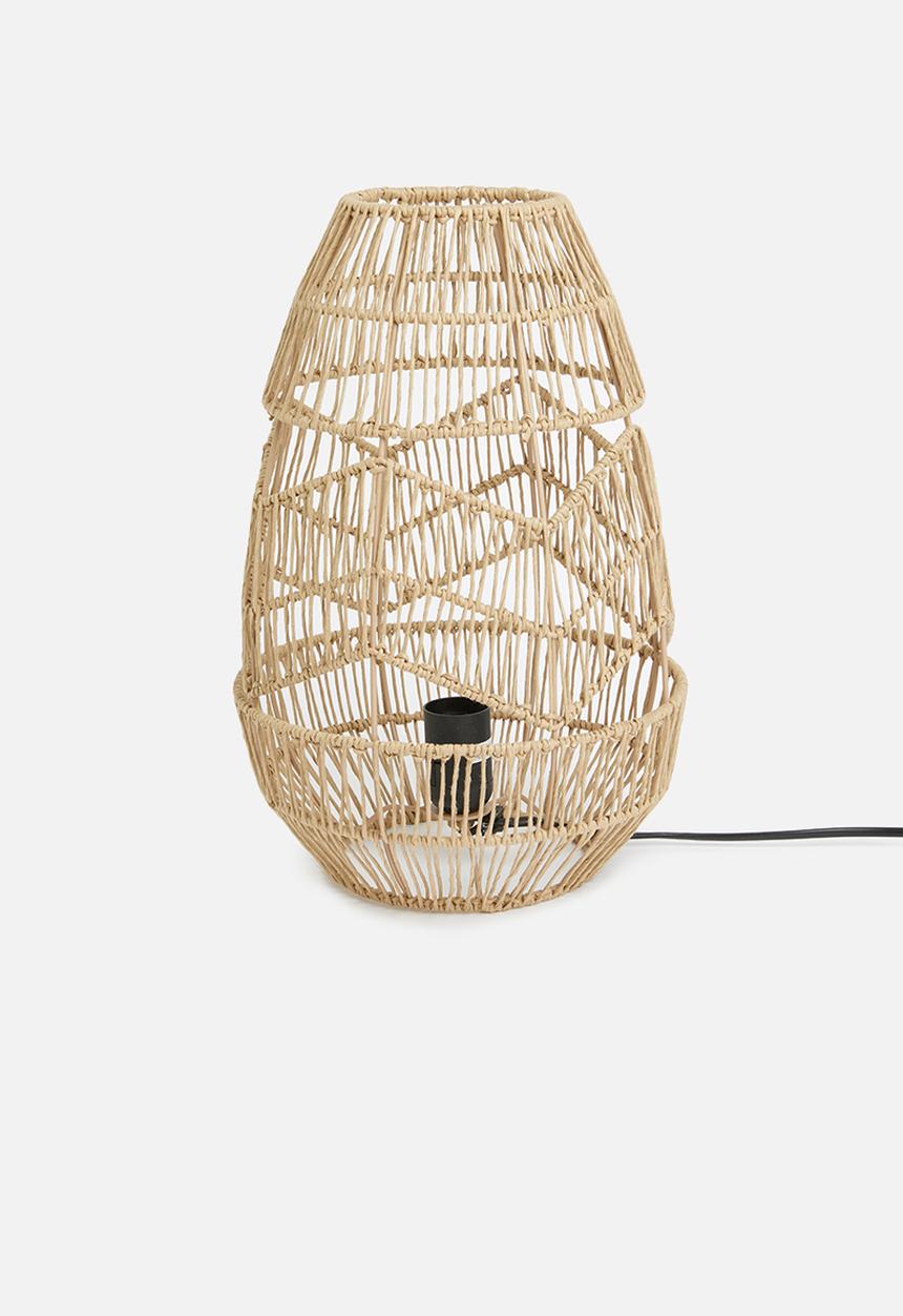 Sixth Floor - Kana rattan table lamp - natural