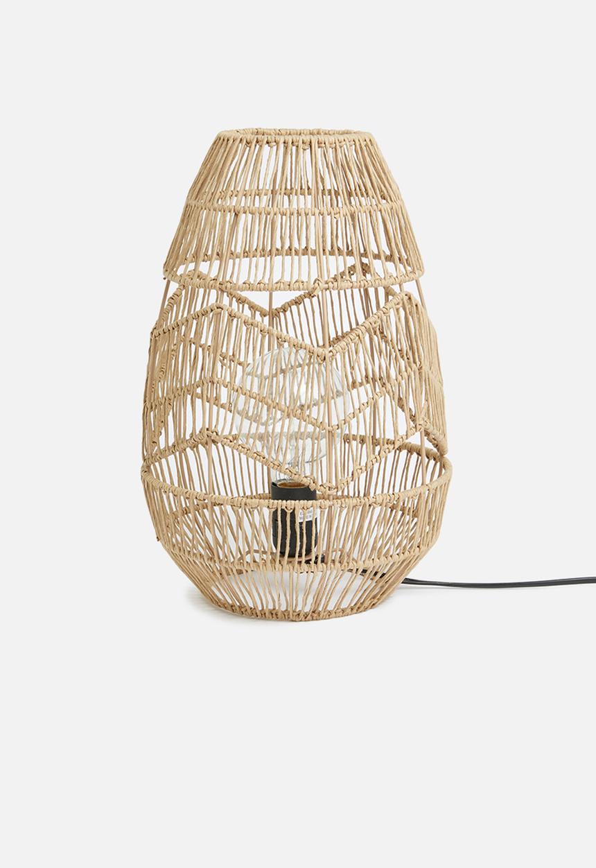 Sixth Floor - Kana rattan table lamp - natural