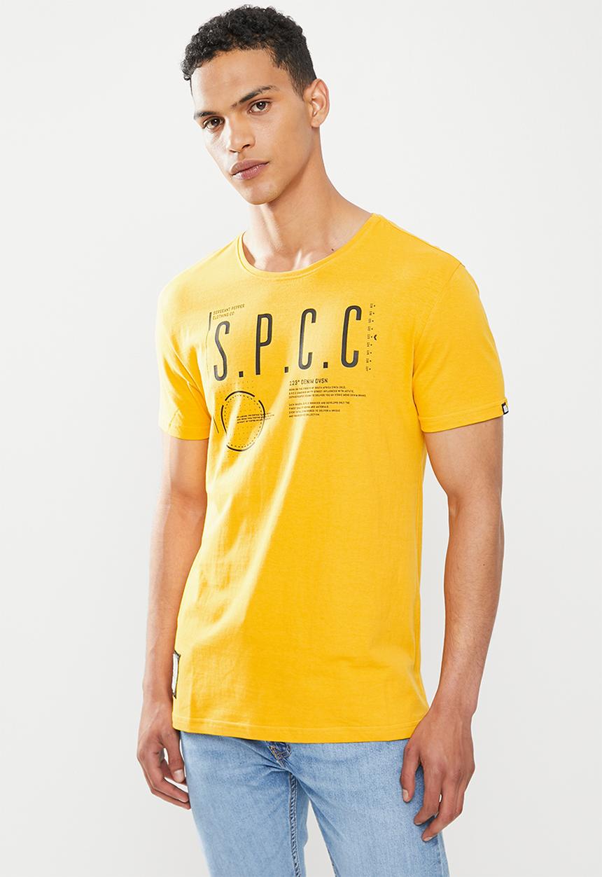 S.P.C.C - Arora regular fit straight hem tee - yellow