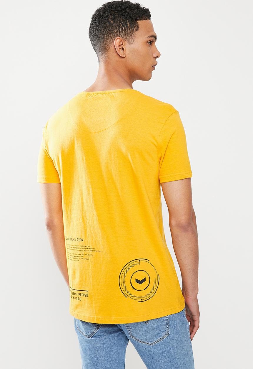 S.P.C.C - Arora regular fit straight hem tee - yellow