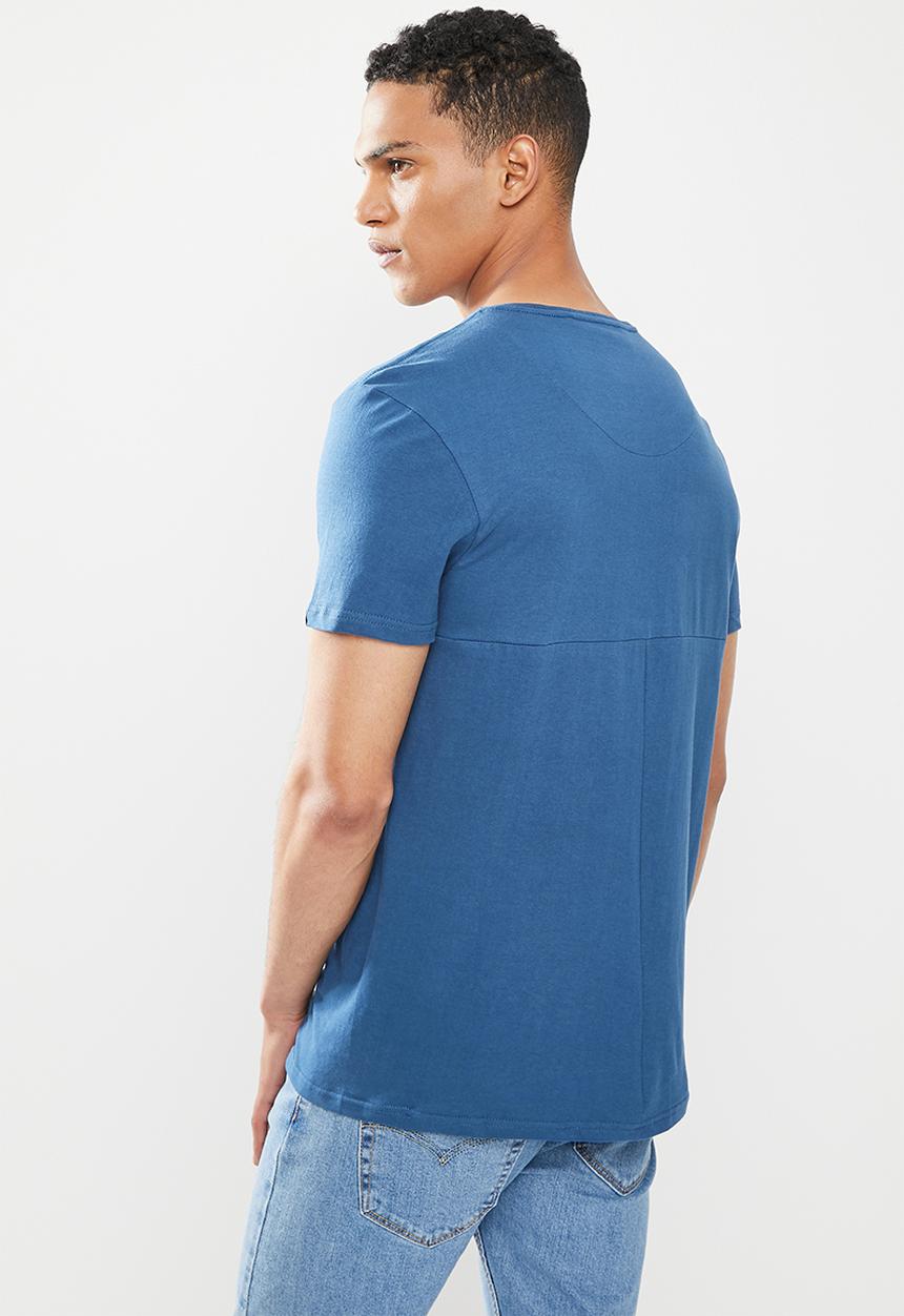 S.P.C.C - Kirsch regular fit straight hem tee - blue
