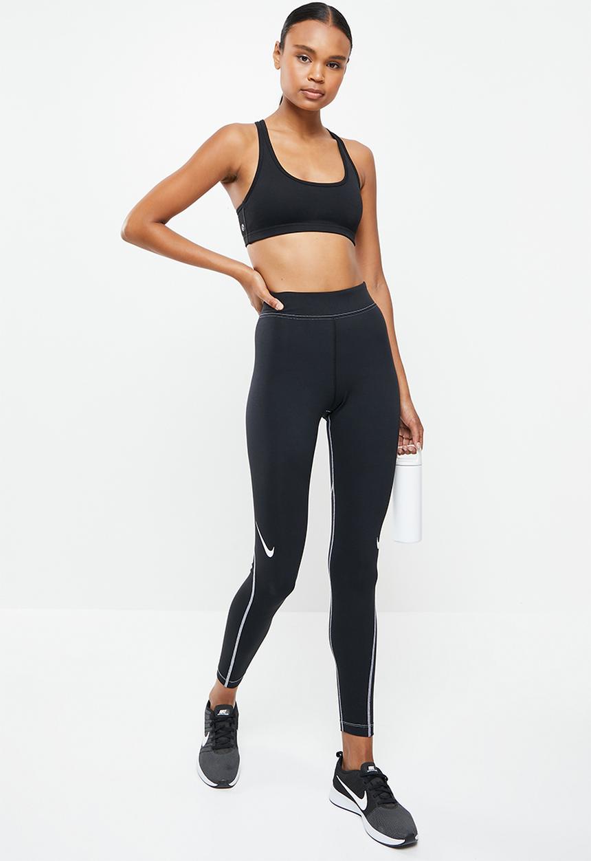 Nike - Nsw swoosh gx hr legging - black & white