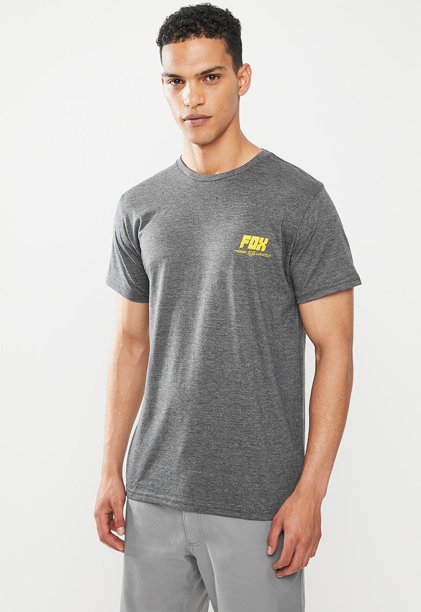 Fox - Tread lighlty short sleeve tee - heather black