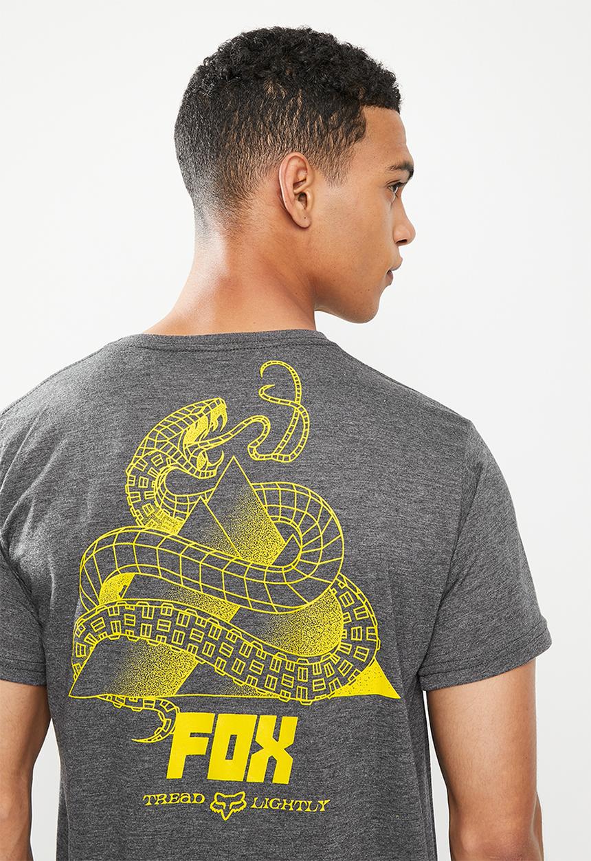 Fox - Tread lighlty short sleeve tee - heather black