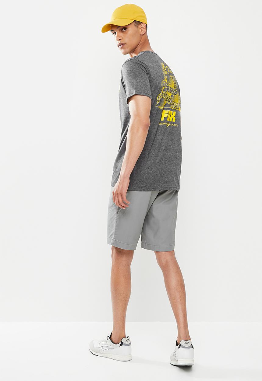 Fox - Tread lighlty short sleeve tee - heather black