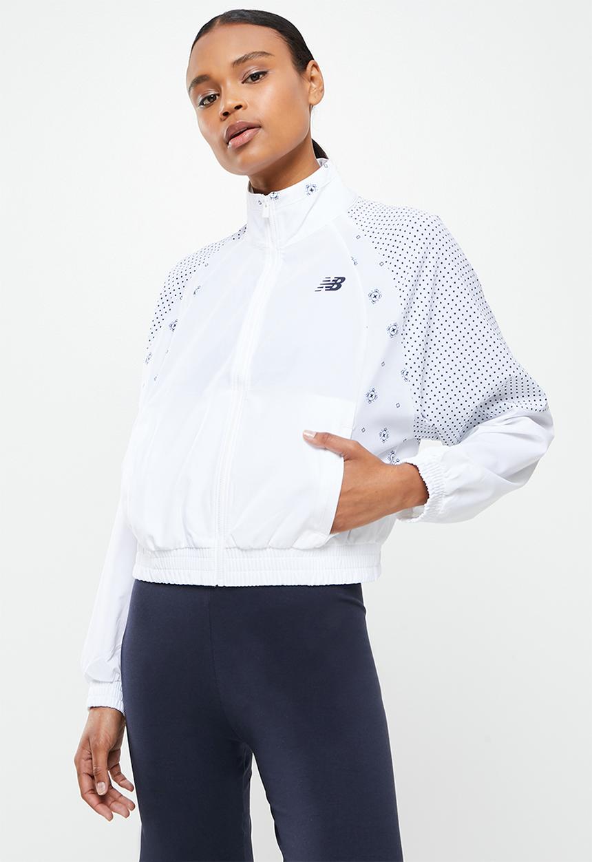 New Balance  - Achiever wind jacket - white