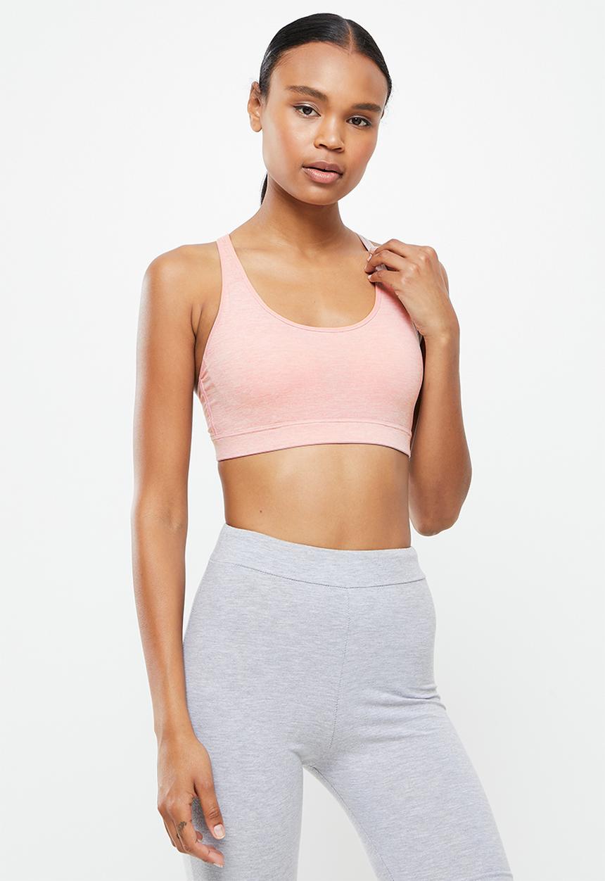 New Balance  - Nb hero bra heather - pink 