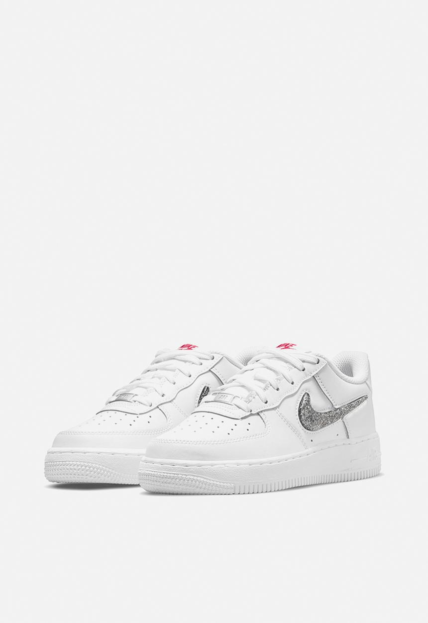 Nike - Nike air force 1 lv8 - white/black-very berry-metallic silver