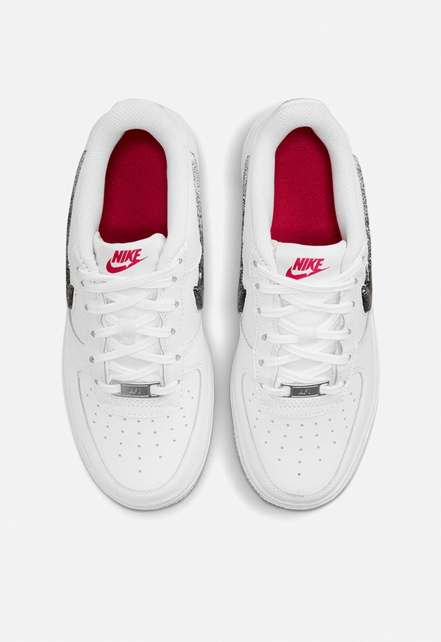 Nike - Nike air force 1 lv8 - white/black-very berry-metallic silver