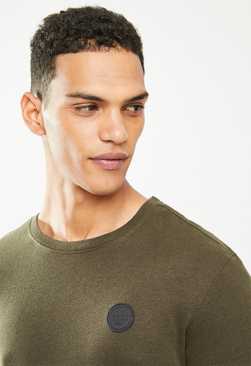 S.P.C.C - Ronson slimline fit straight hem, long sleeve top - green