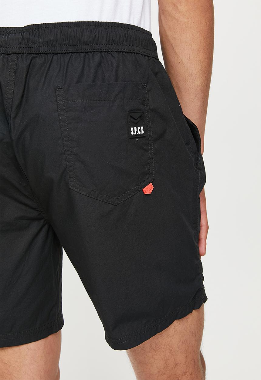 S.P.C.C - Madsen regular fit elasticated shorts - black