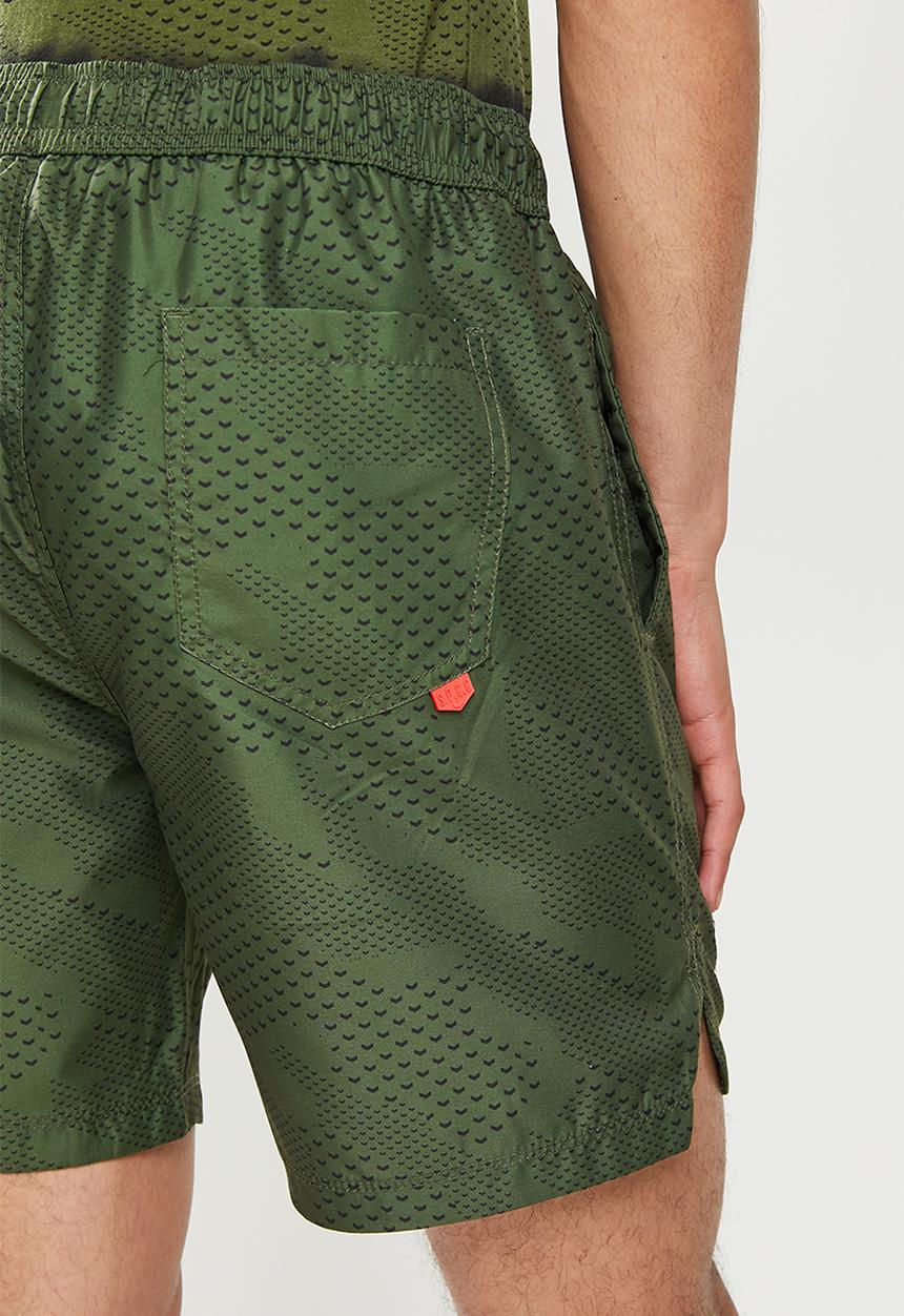 S.P.C.C - Dwight regular fit elasticated shorts - green 
