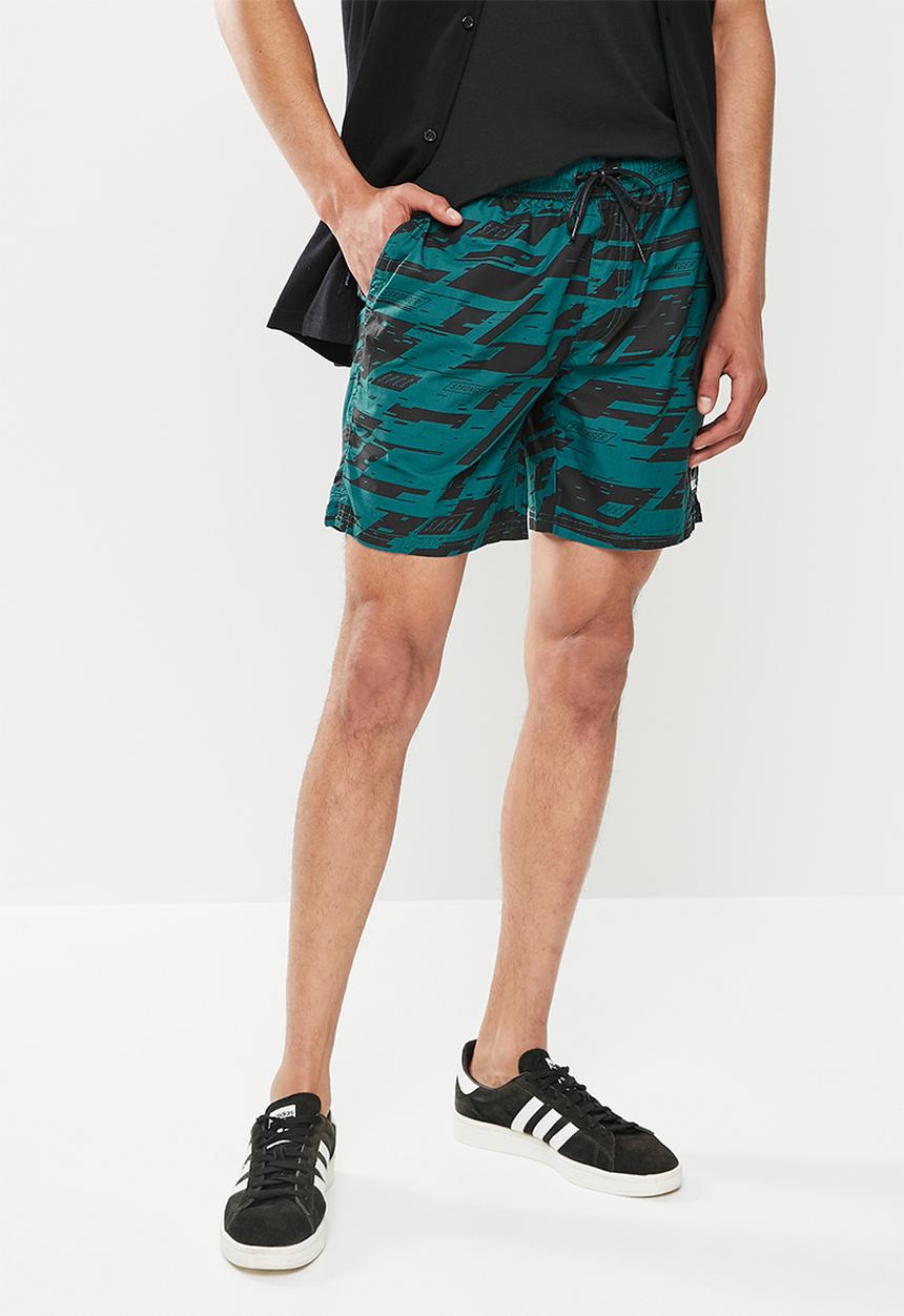 S.P.C.C - Gaudin regular fit elasticated shorts - blue & black 
