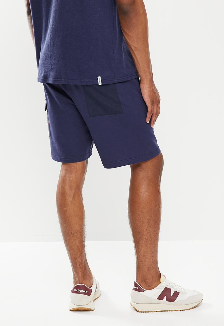 Holmes Bro's - Cargo fleece short - navy